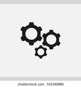 Gears icon. One of set web icons