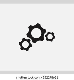 Gears icon. One of set web icons
