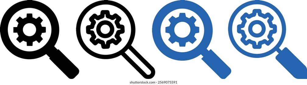 gears icon representing mechanics and engineering suitable for industrial and technological themes.