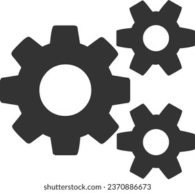 icono de engranajes | Icono de configuración, icono de conexión de engranaje en vector 