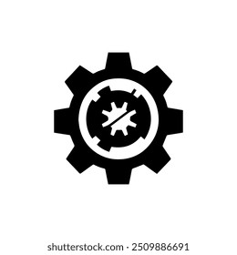 Ícone de engrenagens. Ícone de configuração de engrenagens. Roda mecânica. Simples coleção de rodas de engrenagens. Ícone da engrenagem. Ilustração vetorial com sinal de roda dentada.