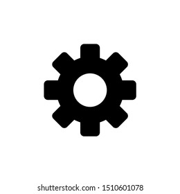 gears icon. Setting symbol. Cog pictogram, flat vector design
