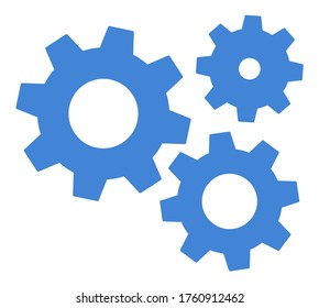 Ajustes de icono de engranajes , para sitios web de aplicaciones móviles, etc. Ilustración vectorial
