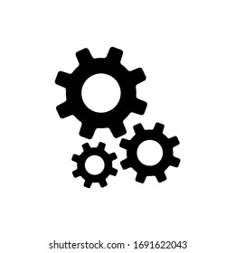 Gears Icon. Settings,Cog Icon Vector Illustration