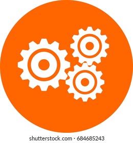 Gears icon ,sign design