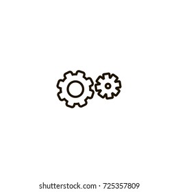 gears icon. sign design
