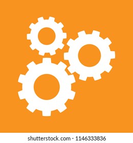 gears icon, stock vector illustration, EPS10.