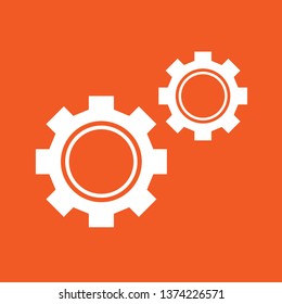 Gears icon, stock vector illustration, EPS10.