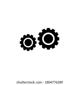 Icono de engranajes. símbolo de icono de engranajes vector aislado en fondo blanco
