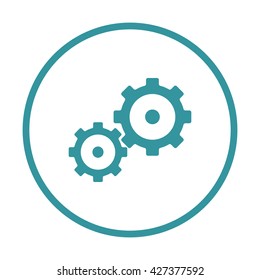 gears icon ui vector eps jpg picture flat app web art object eps10