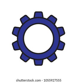 Gears icon vector