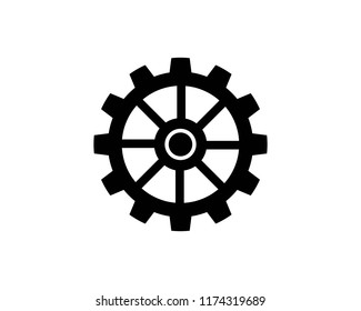 
Gears icon vector