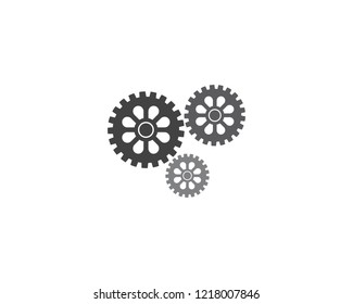 Gears icon vector