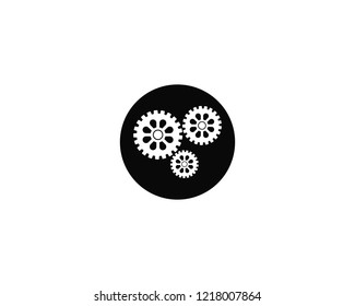 Gears icon vector