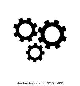 Gears icon vector