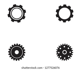 Gears icon vector