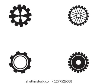 Gears icon vector
