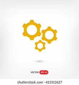 Gears icon vector