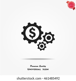 gears icon vector