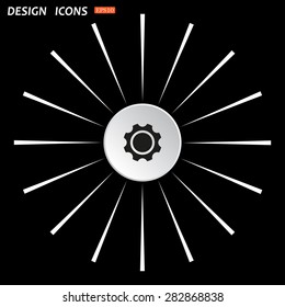 gears. icon. vector design