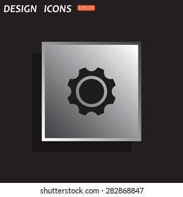 gears. icon. vector design