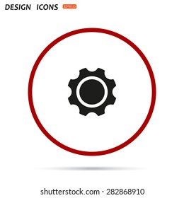 gears. icon. vector design