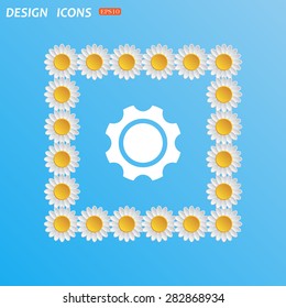 gears. icon. vector design