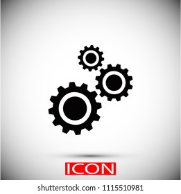 gears icon vector, Vector EPS 10 illustration style