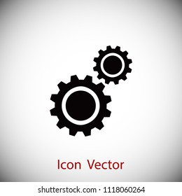 gears icon vector, Vector EPS 10 illustration style