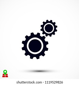 gears icon vector, Vector EPS 10 illustration style