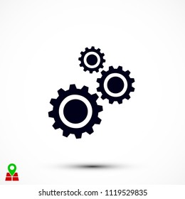 gears icon vector, Vector EPS 10 illustration style