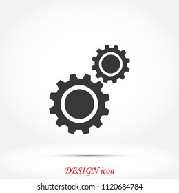 gears icon vector, Vector EPS 10 illustration style