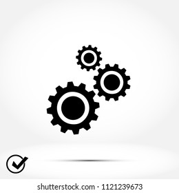 gears icon vector, Vector EPS 10 illustration style