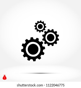 gears icon vector, Vector EPS 10 illustration style