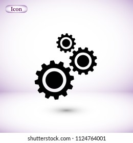 gears icon vector, Vector EPS 10 illustration style