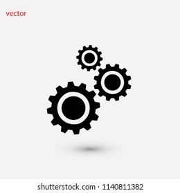 gears icon vector, Vector EPS 10 illustration style