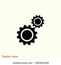 gears icon vector, Vector EPS 10 illustration style
