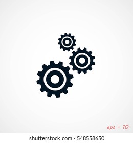 gears icon vector, Vector EPS 10 illustration style
