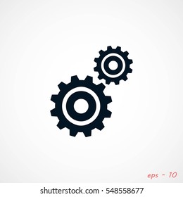 gears icon vector, Vector EPS 10 illustration style