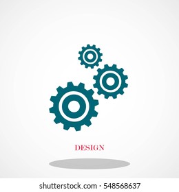 gears icon vector, Vector EPS 10 illustration style