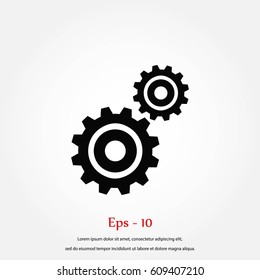 gears icon vector, Vector EPS 10 illustration style