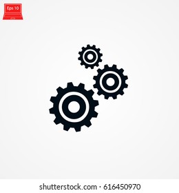 gears icon vector, Vector EPS 10 illustration style