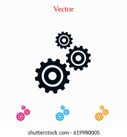 gears icon vector, Vector EPS 10 illustration style