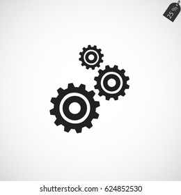 gears icon vector, Vector EPS 10 illustration style