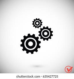 gears icon vector, Vector EPS 10 illustration style