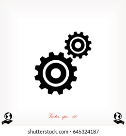 gears icon vector, Vector EPS 10 illustration style