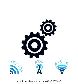 gears icon vector, Vector EPS 10 illustration style