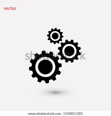 gears icon vector, Vector EPS 10 illustration style