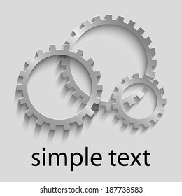 gears icon, vector illustration