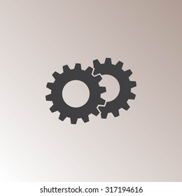Gears icon . Vector illustration
